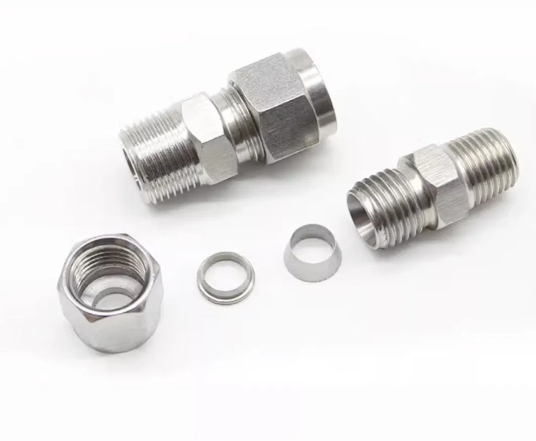 Tkt-PC Straight Brass Bite Type Compression Hydraulic Ferrule Connector