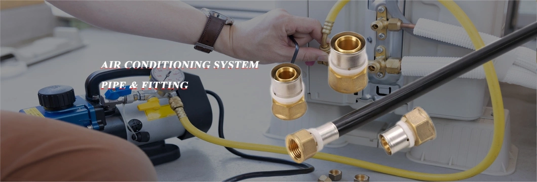 HVAC Air Conditioning Compression Fittings with Valve Core