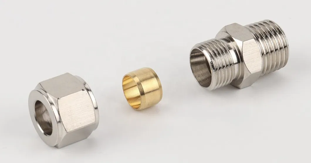 Tkt-PC Straight Brass Bite Type Compression Hydraulic Ferrule Connector