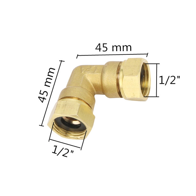 1/2&quot; Tee Elbow Straight Brass Pipe Thread Compression Fittings Garden Connector