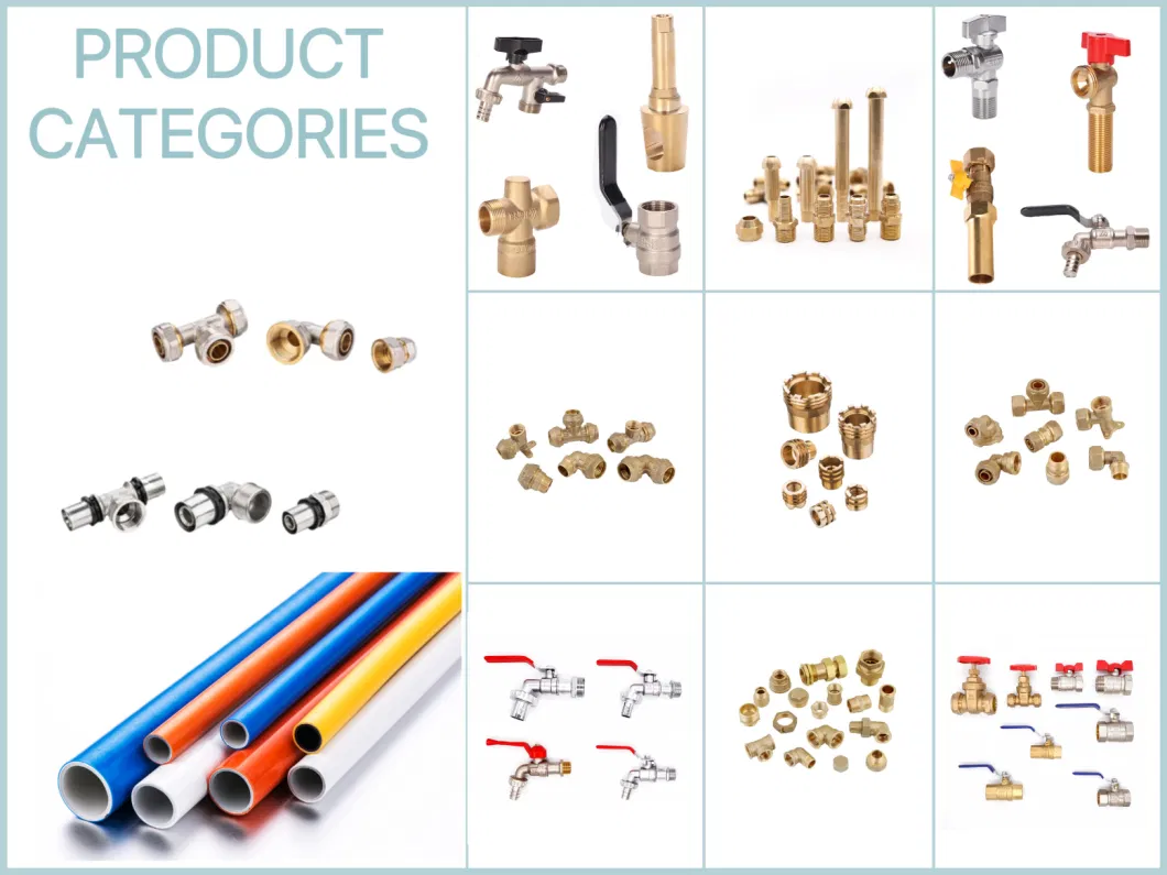 Factory Direct Brass U Type Press Reducer Tee Fittings for Pex-Al-Pex Pipe High Quality Lowest Price