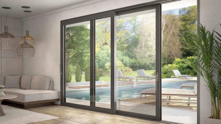 Aluminium Modern Design Glass Sliding Door Fitting System and 3 Patio Door with Best Prices