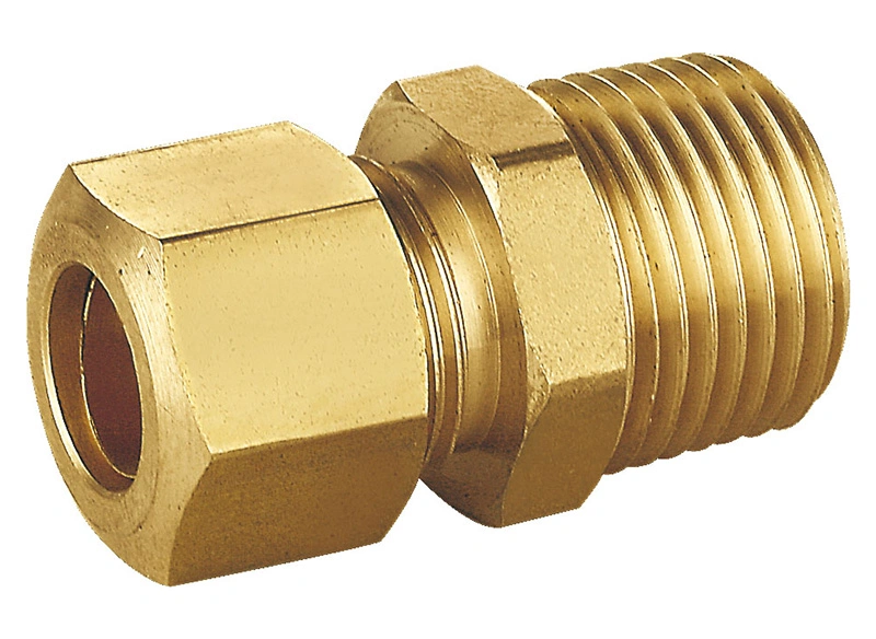 Hot Sale 3/16 NPT Brass Compression Elbow Union