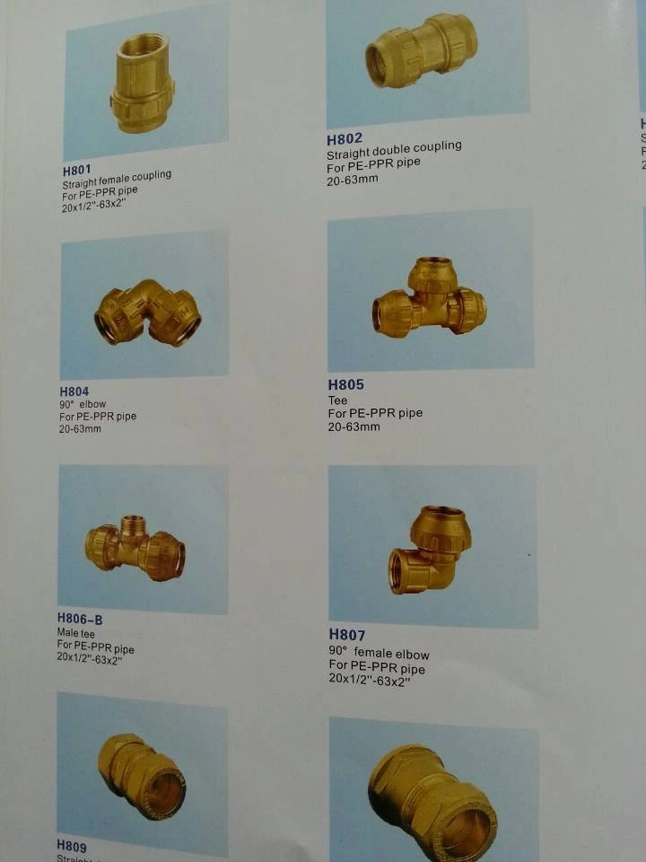 Brass PE-PPR Compression Fitting Straight Union