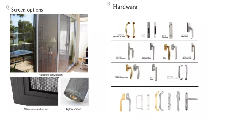 Modern Aluminium Profile Make Doors Windows Folding Door Warehouse