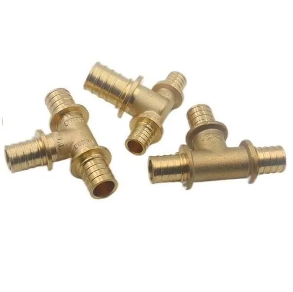 16mm Tee Cw617n Brass Plumbing Fittings Pex Pipe Tee Fittings