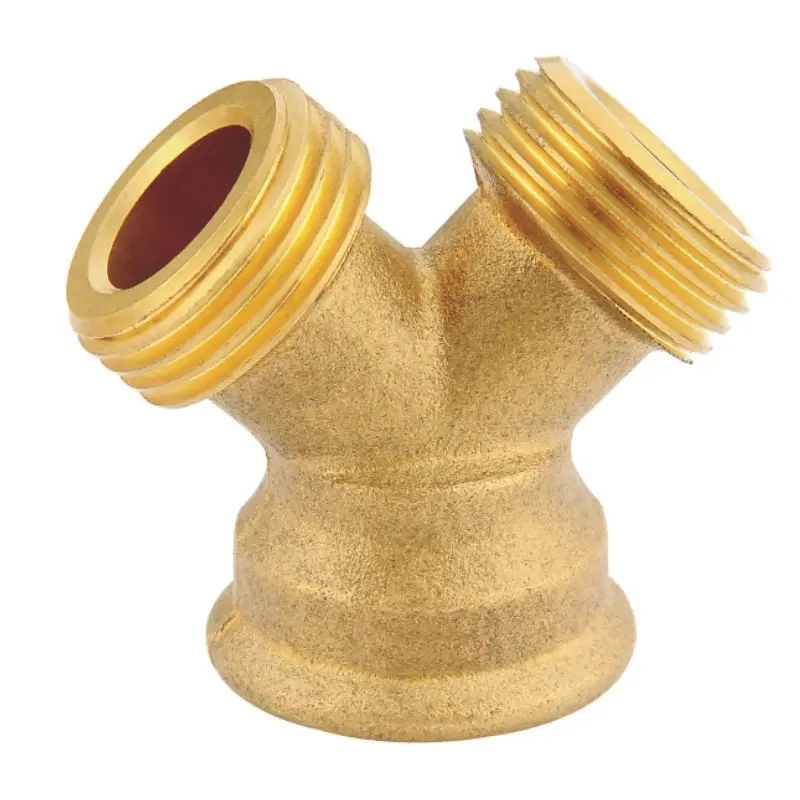 3/4&quot; Garden Hose Wye Compression Adapter with Brass Connector