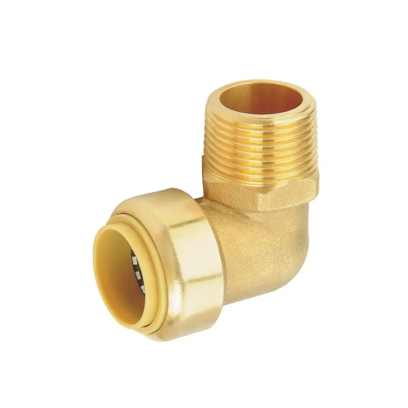 Brass Compression Male Tee Fitting Connector for Copper Pipe