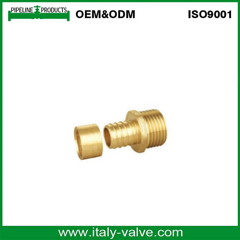 Straight Male Threaded Copper Press Fitting with Union Connector for Water Supply