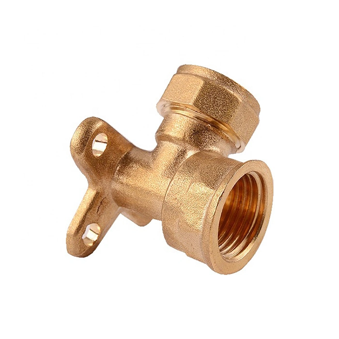 Brass Fitting Plumbing Elbow Flared Female Thread Elbow with Seat