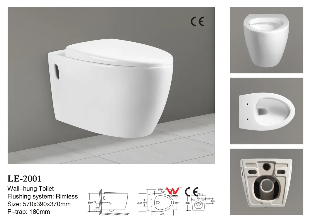 Sanitary Ware Green Furniture Toilet Bowl Accessories Ceramic 3381-Lm