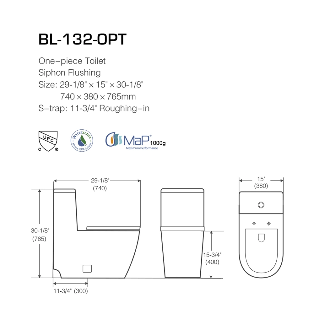 Professional Manufacture Upc Syphonic One PCS Toilet American Standard Toilet