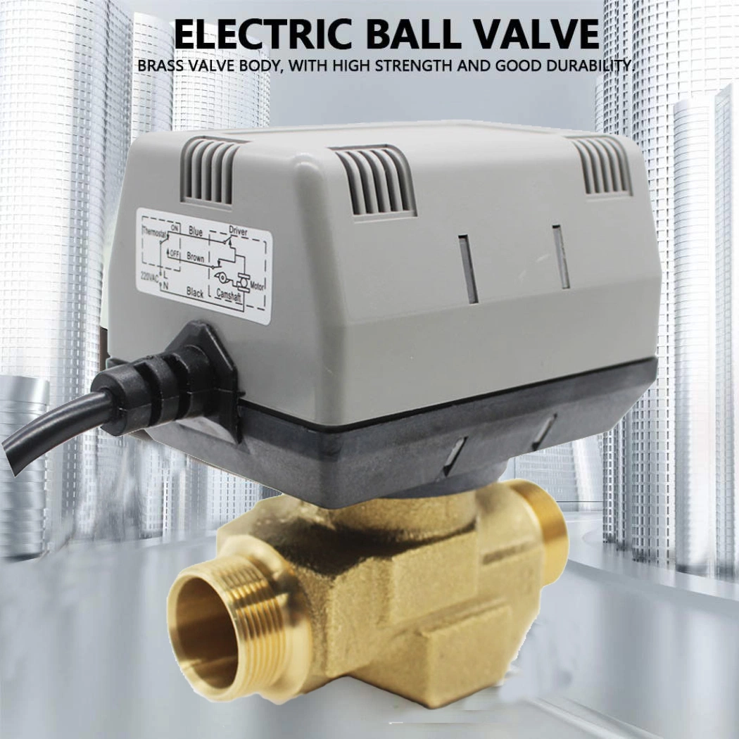 220V Electric Zone Valve Honeywell Vc6013 Vc4013 Hydraulic Flow Control Motorized Gate Water Valve