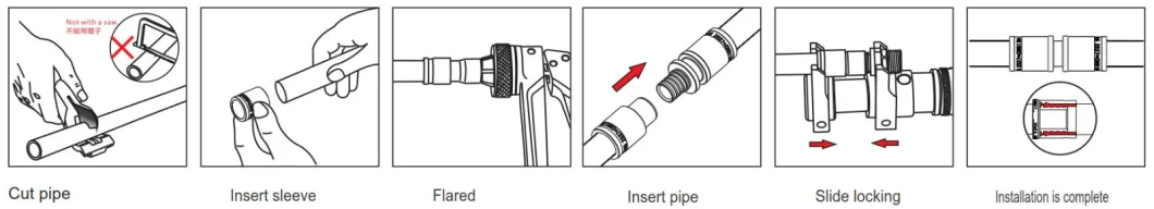 1/2 Inch Brass with Nickel Plated Quick Disconnect Hose Fittings Male Thread