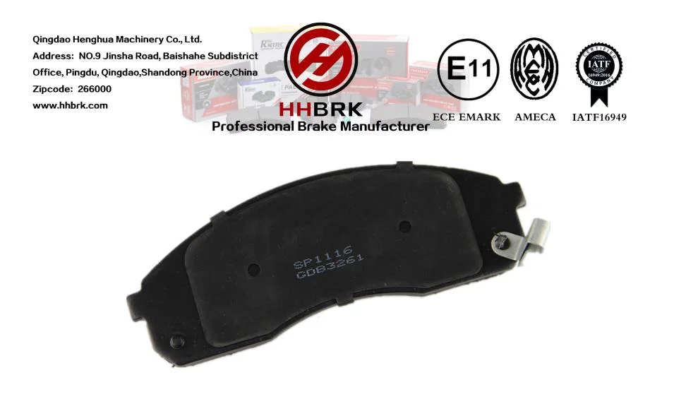 Sp1116ceramic Brake Pads, Noiseless, High Performance, Automotive Braking System