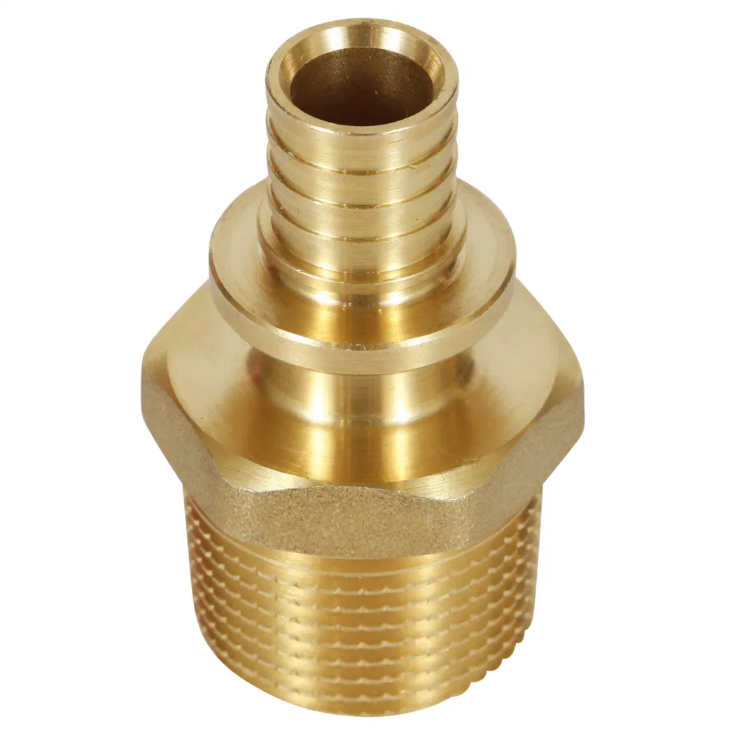 Brass Nipple Copper Tube Compression Nipple Fitting for Pexa Pipe