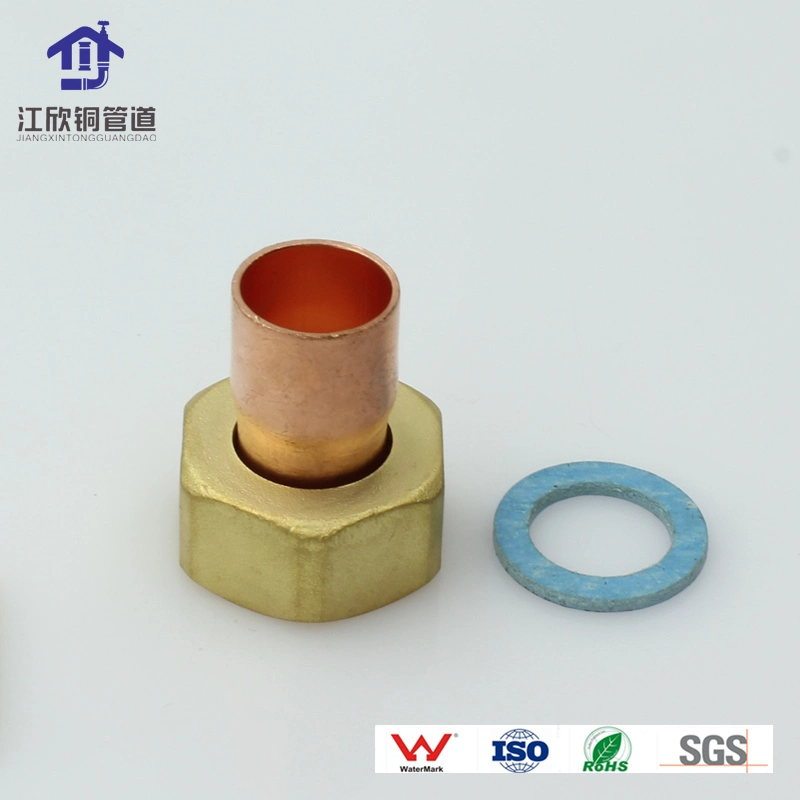 Copper Union Connector Nut Refrigeration Air Conditioner Fitting