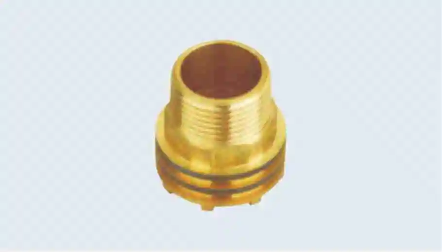 Deso Brass Male to Copper Connector Reducing Brass Fittings, Brass Ferrule Hose Compression Pipe Fittings