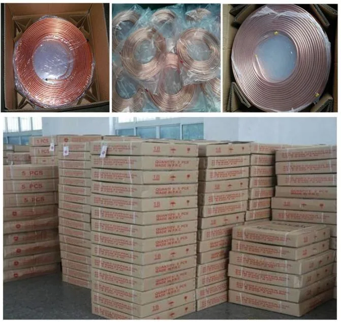 Split Air Conditioner Parts Foam Insulation Coated Pancake Pair Coil Insulated Copper Pipe/Tube