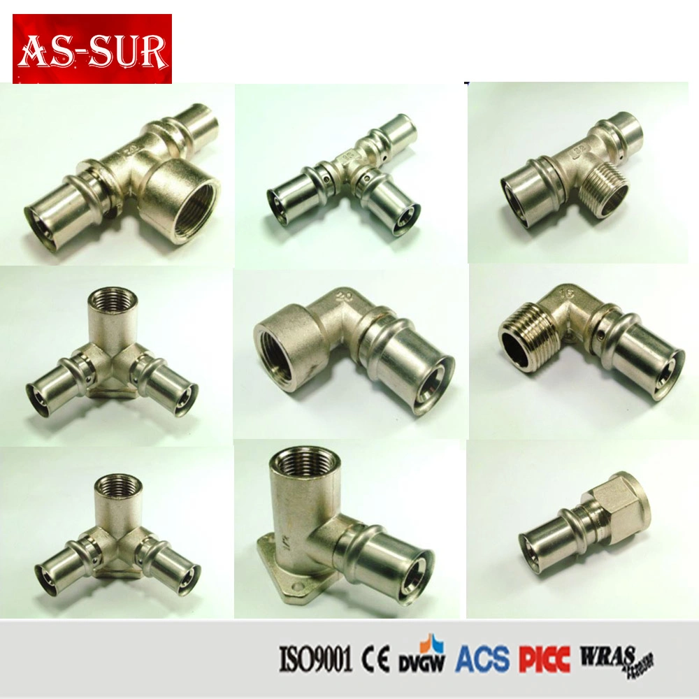 High Quality Brass Tube Plumbing Hose Compression Pipe Fittings