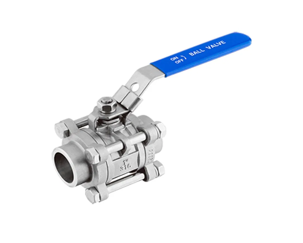 Qf328 3PC Pn63 1000wog Pn63 Stainless Steel Carbon Steel Full Port Thread Clamp Press Fitting Socket Weld Butt Weld 304 316 CF8m CF8 1.4408 Ball Valve