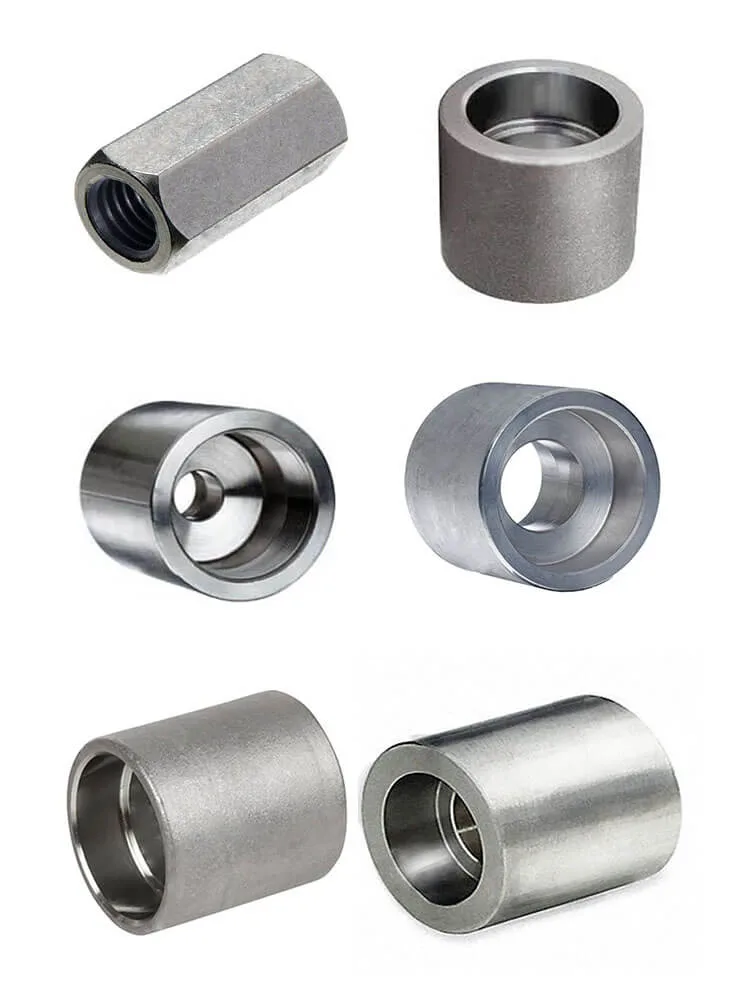 Densen Customized OEM ODM Stainless Steel ASTM A105 Forged NPT Full Threaded Coupling, Stainless Steel Pipe Fittings