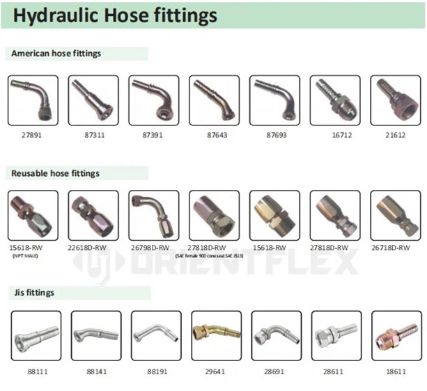 Carbon/Stainless Steel Crimp Npsm 60 Cone Hydraulic Hose Pipe Fittings Connections for Pressing