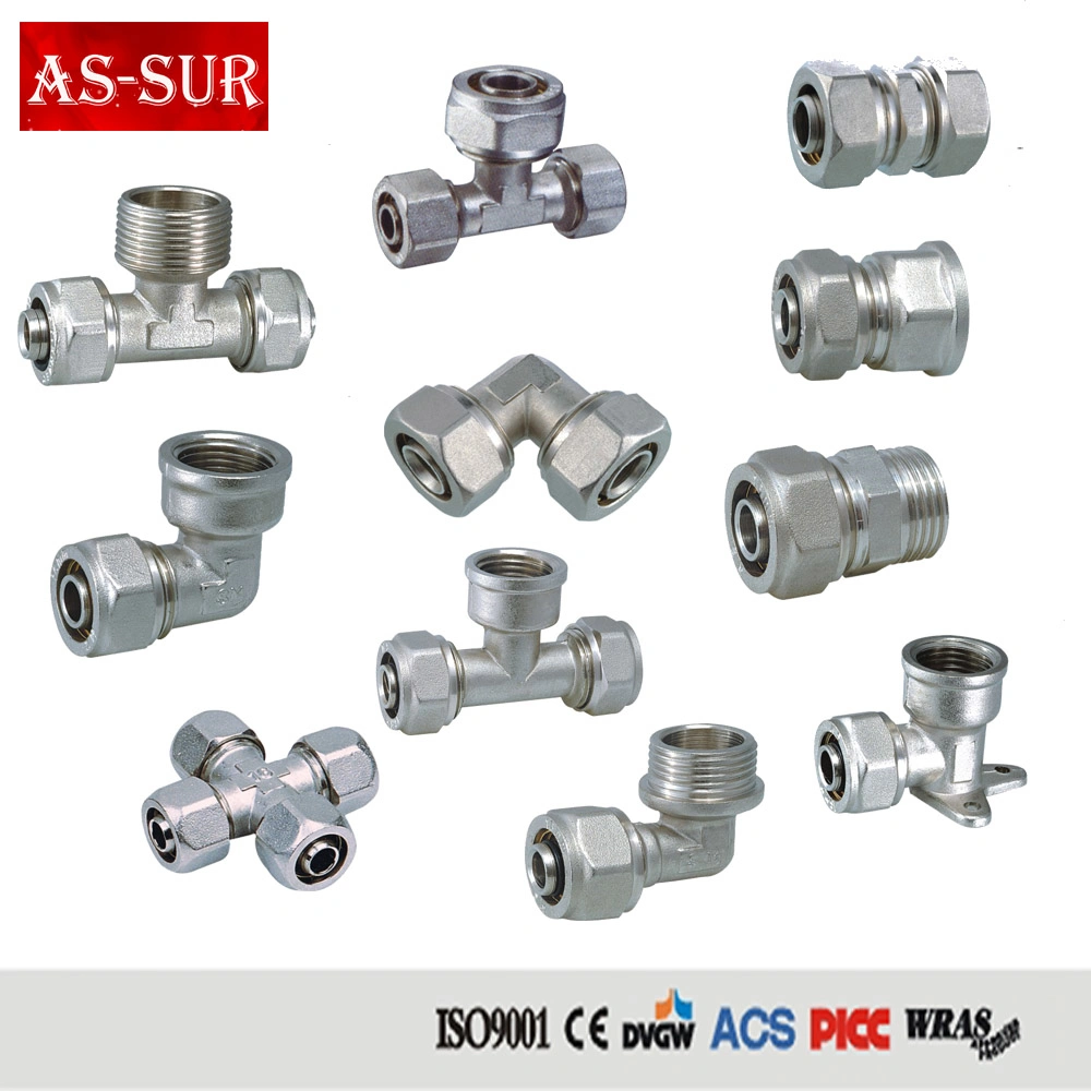 High Quality Brass Tube Plumbing Hose Compression Pipe Fittings