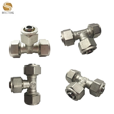 Brass Fitting, Pipe Fitting, Female Tee for Connecting Pex-Al-Pex Pipe