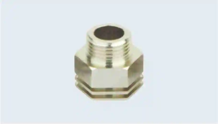 Deso Brass Male to Copper Connector Reducing Brass Fittings, Brass Ferrule Hose Compression Pipe Fittings