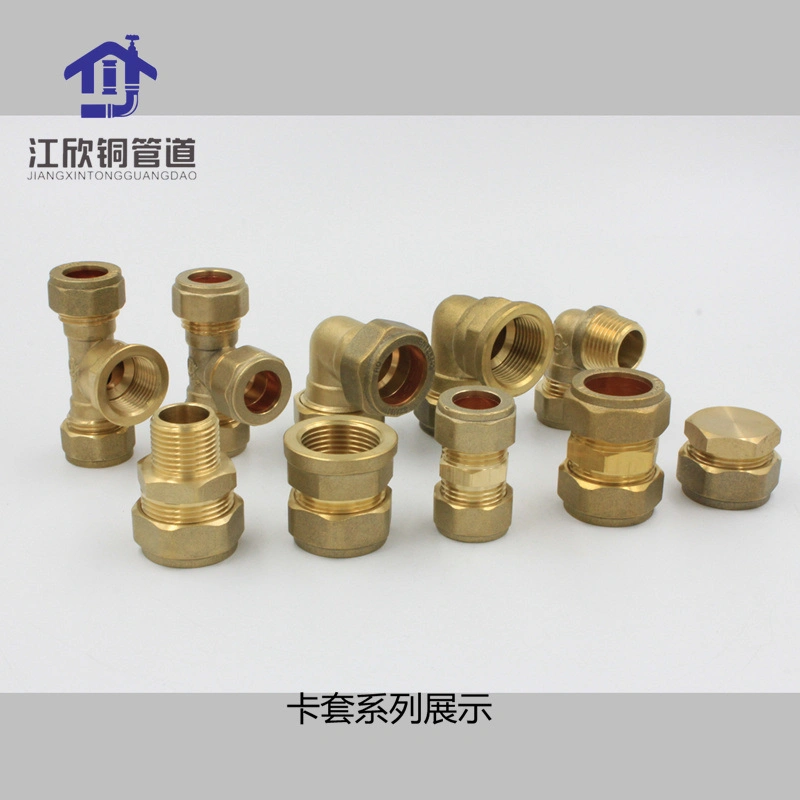 Brass Compression Thread Female Male Adapter Nipple Socket Pipeline Fitting