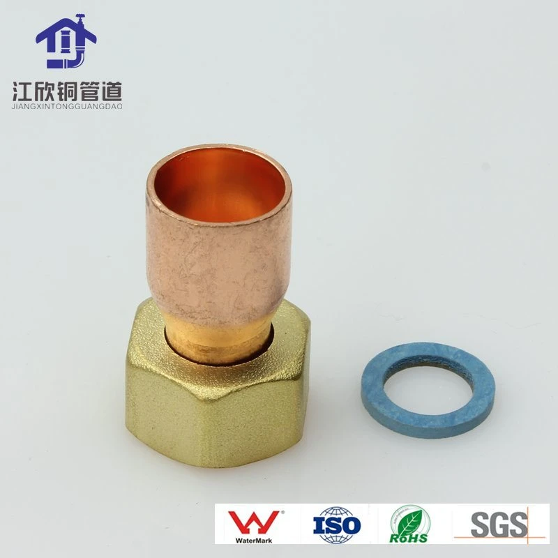 Copper Union Connector Nut Refrigeration Air Conditioner Fitting