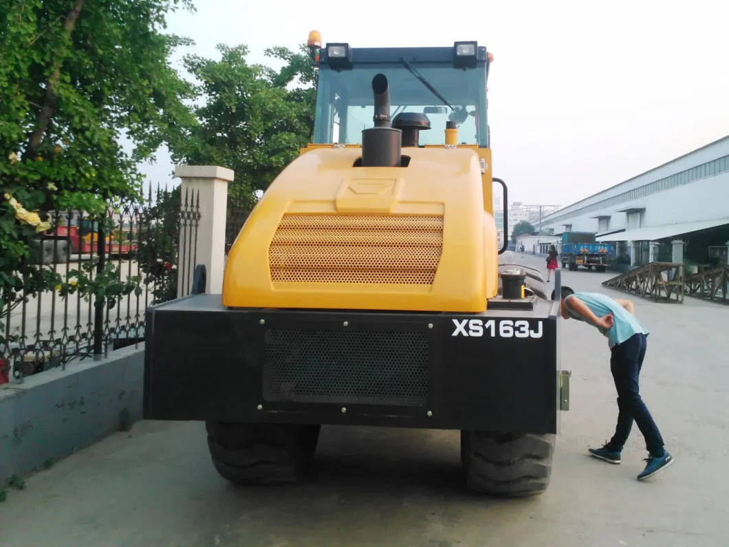 Single Drum Vibratory Road Roller Tire Vibration Compactor 16 Ton Xs163j