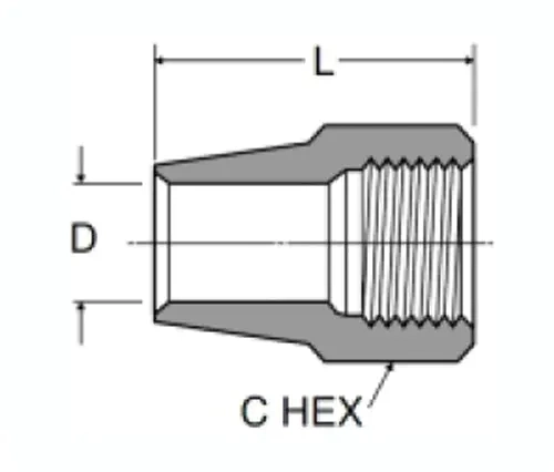 SAE Standard 1/8 3/16 Tube O. D. Size Brass Compression Sleeve