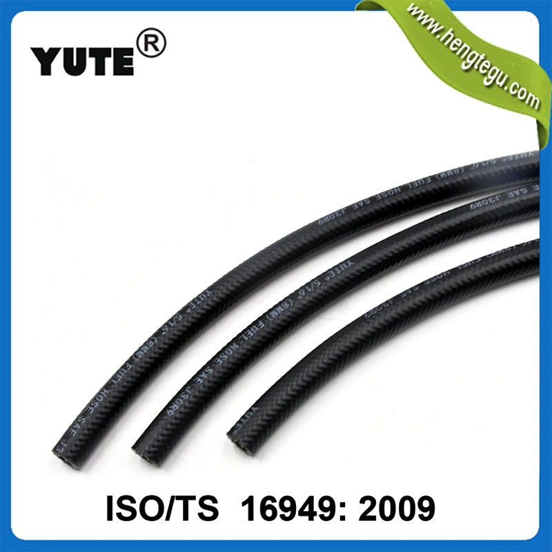 Yute Industrial Flexible High Pressure Steel Wire Hydraulic Rubber Fuel Oil Hose with Fitting Factory