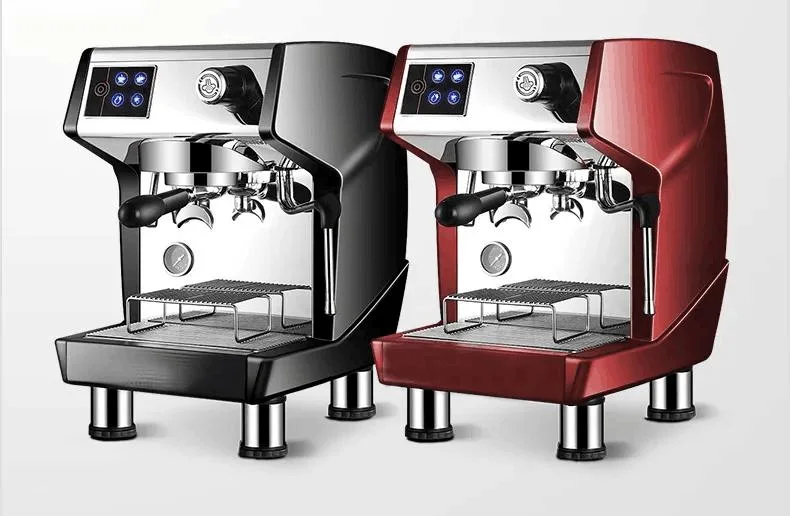 Single Head Double Cups Espresso Coffee Machine Double Heating Block System