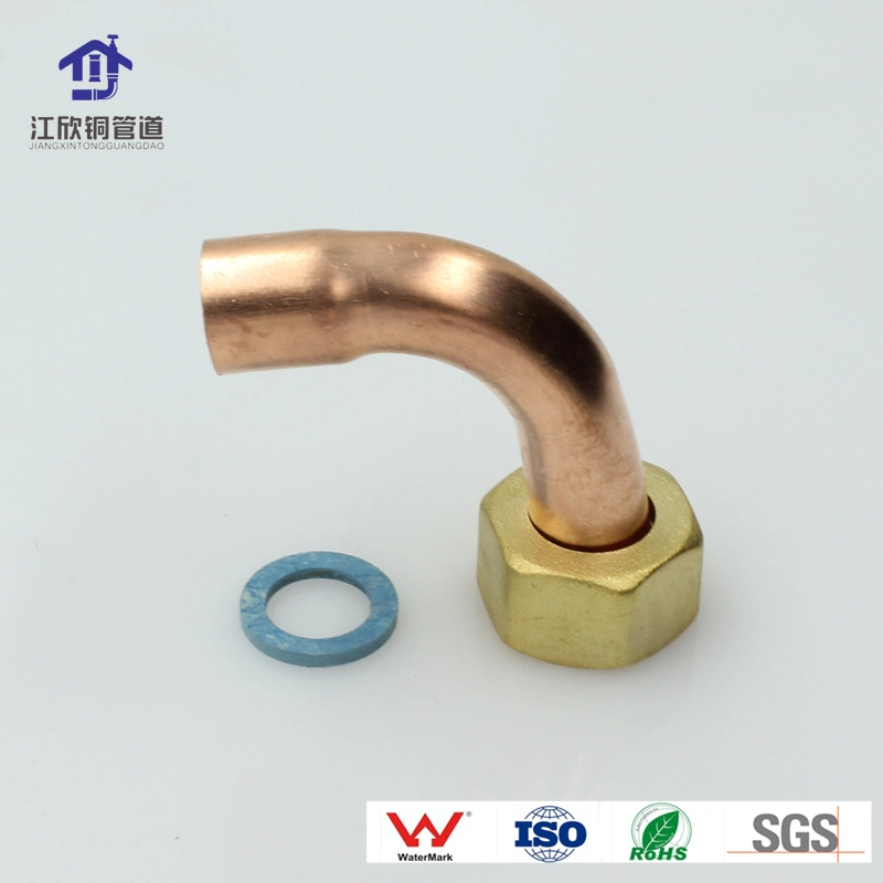 Copper Union Connector Nut Refrigeration Air Conditioner Fitting