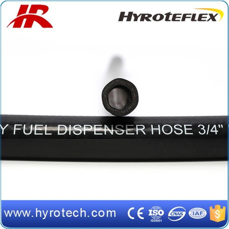 Super Quality Flexible Diesel Pipe Embossed Fonts High Pressure Fuel Dispenser Hose with Ferrules and Fittings