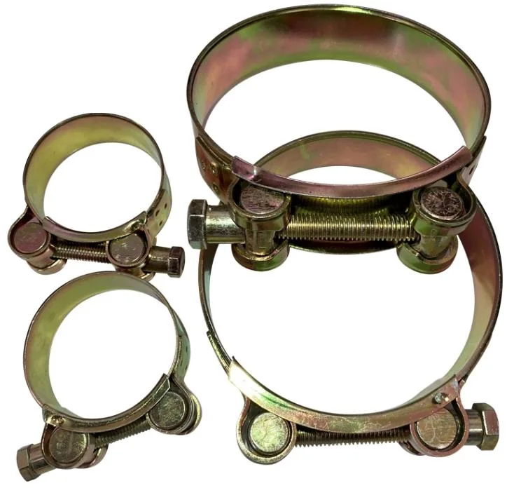 Pipe Fitting Connections Stainless Steel Cinch Crimp Rings Pinch Clamps