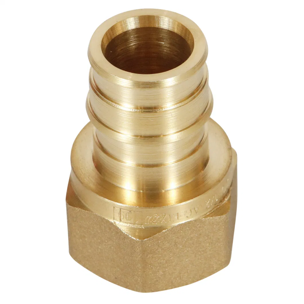 Brass Nipple Copper Tube Compression Nipple Fitting for Pexa Pipe