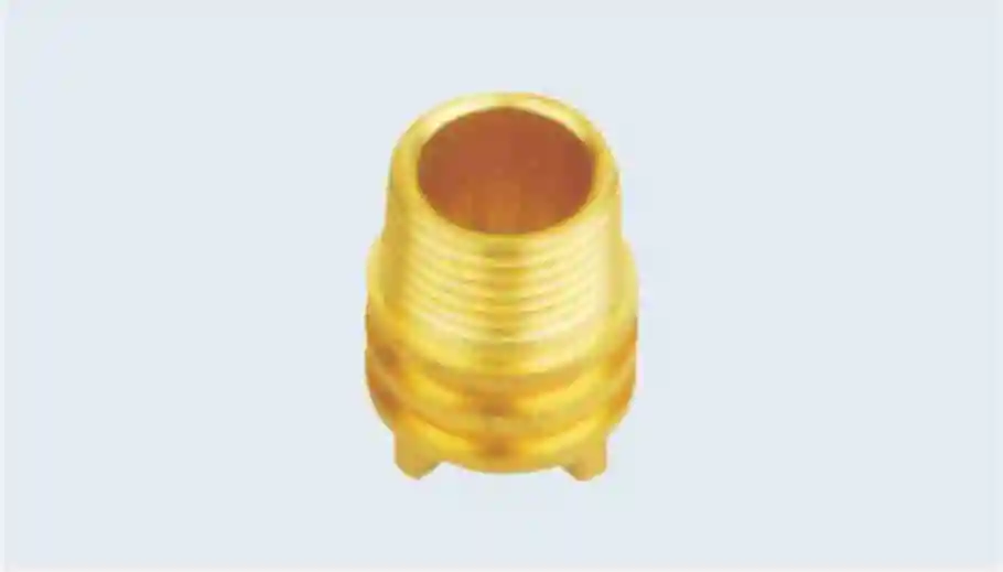 Deso Brass Male to Copper Connector Reducing Brass Fittings, Brass Ferrule Hose Compression Pipe Fittings