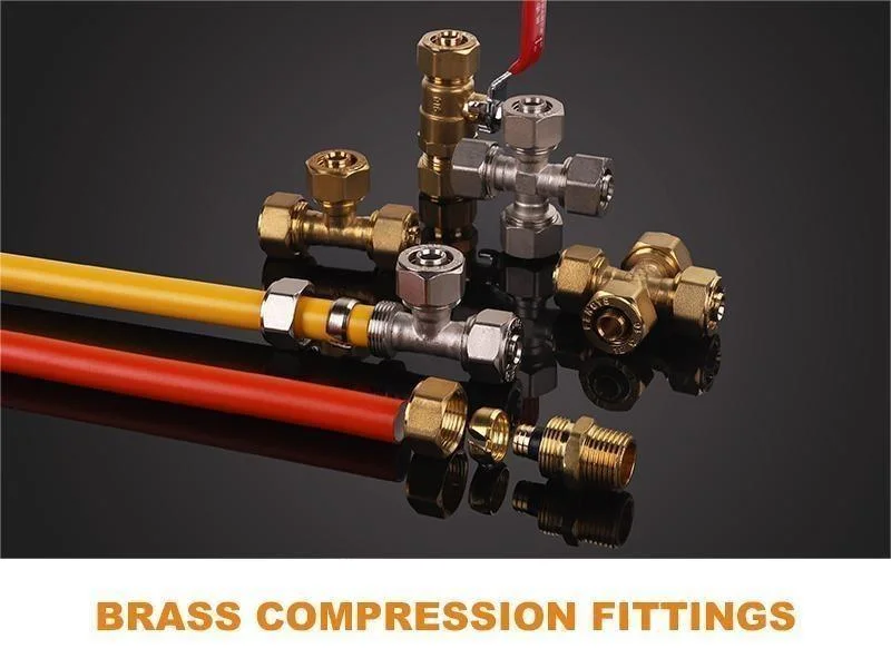 High Quality Brass Tube Plumbing Hose Compression Pipe Fittings