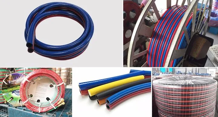 Factory Direct High Pressure 6.5mm PVC Twin Welding Hose Flexible Oxygen Acetylene Air Hose with Fittings