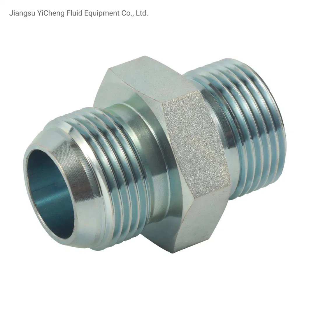 1jh Jic Male 74 Cone/Metric Male End L-Series ISO 6149-3 Compression Hydraulic Tube Fittings for Pressure Gauge