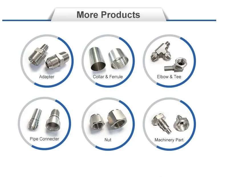 Swagelok SS316 Stainless Steel/Brass with Hexagon Nut Straight Hydraulic Tube Fittings