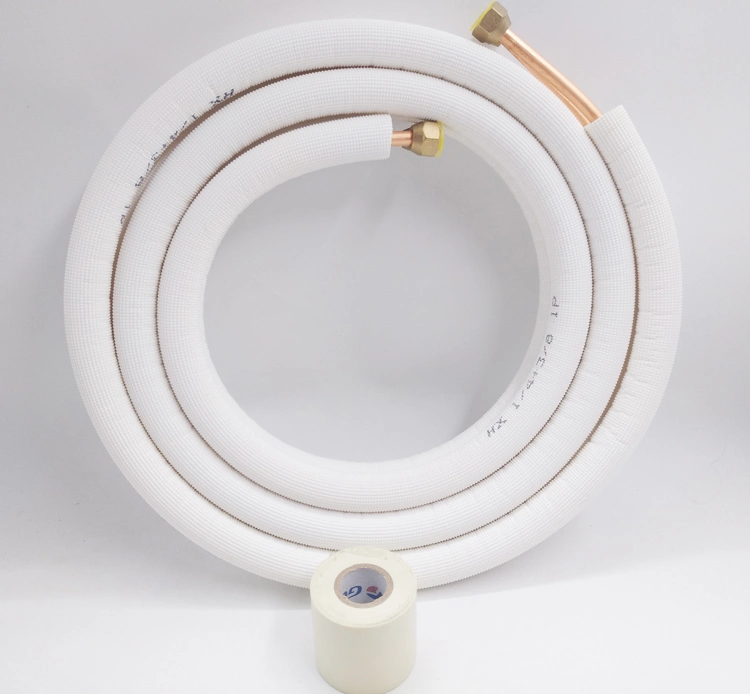 Split Air Conditioner Parts Foam Insulation Coated Pancake Pair Coil Insulated Copper Pipe/Tube