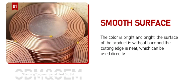 Pure Soft Tp2 Copper Tube Air Conditioning Copper Pipe