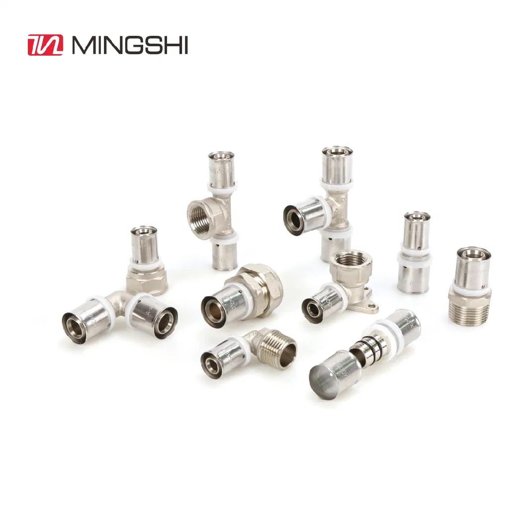 U/Th/Multijaw Type Brass Press Fittings for Pex Pipe