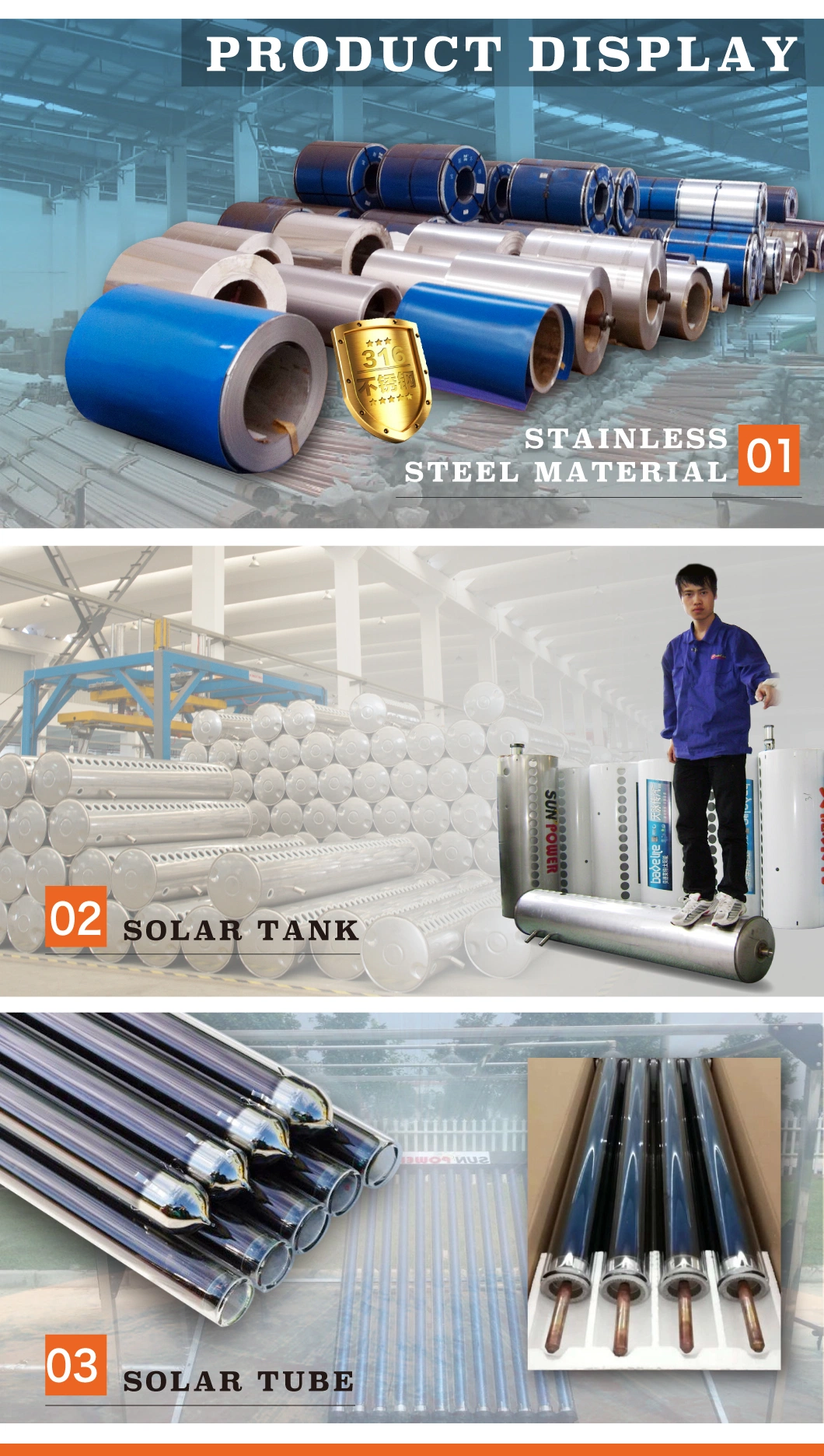 Rooftop High Pressure Solar Water System