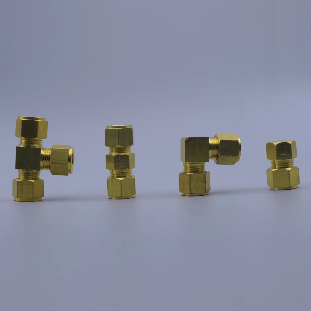 Brass Compression Connector for 3/8 PE Tube